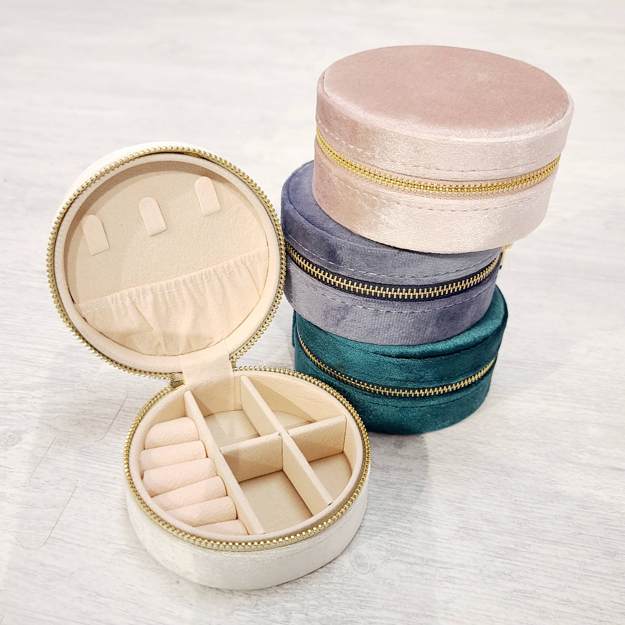 Jewelry Case - Velvet Jewelry Box - Stocking Stuffer