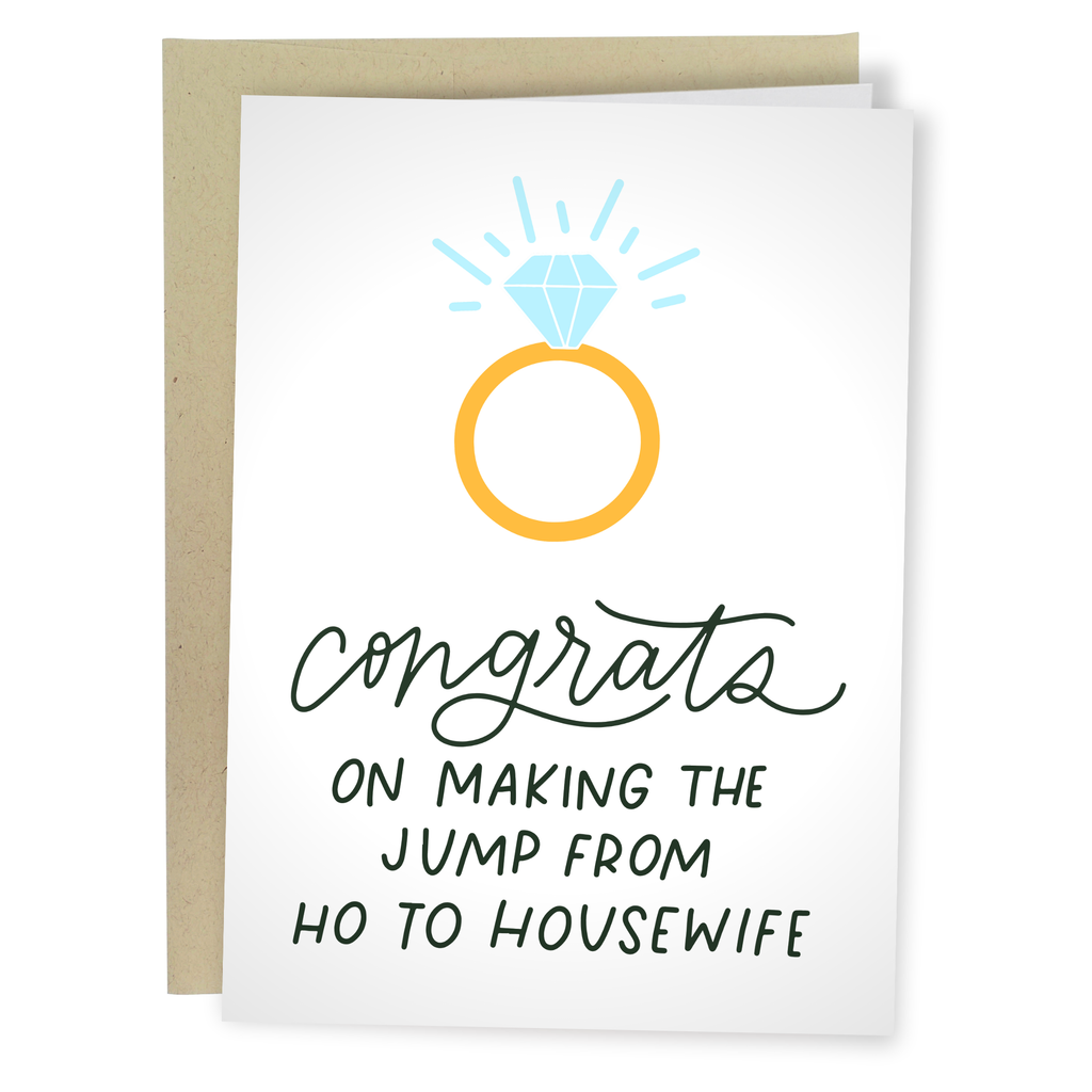 Ho To Housewife | Funny Wedding Card
