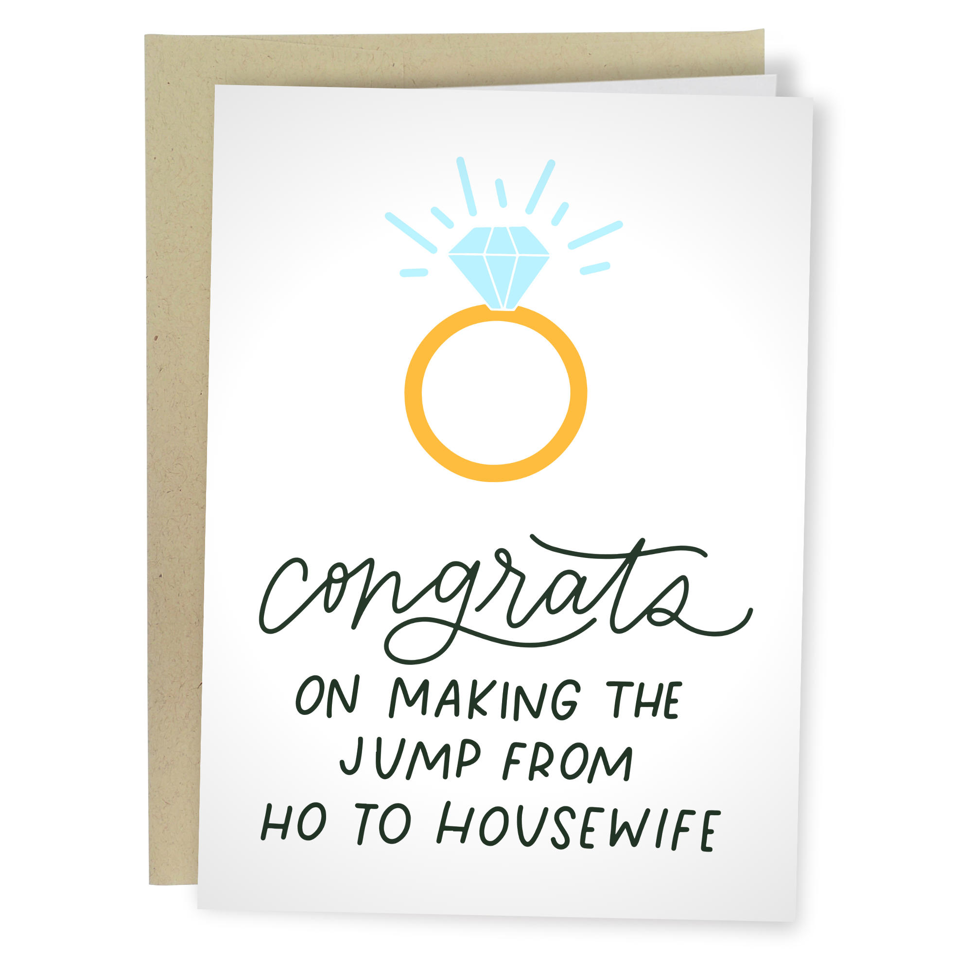 Ho To Housewife | Funny Wedding Card