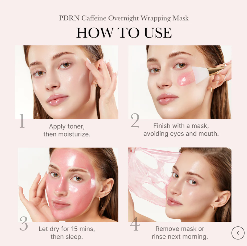 MEDICUBE PDRN Pink Caffeine Overnight Wrapping Mask