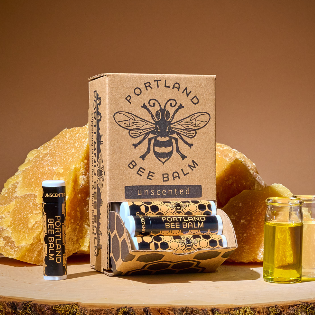 Unscented Beeswax Lip Balm Display