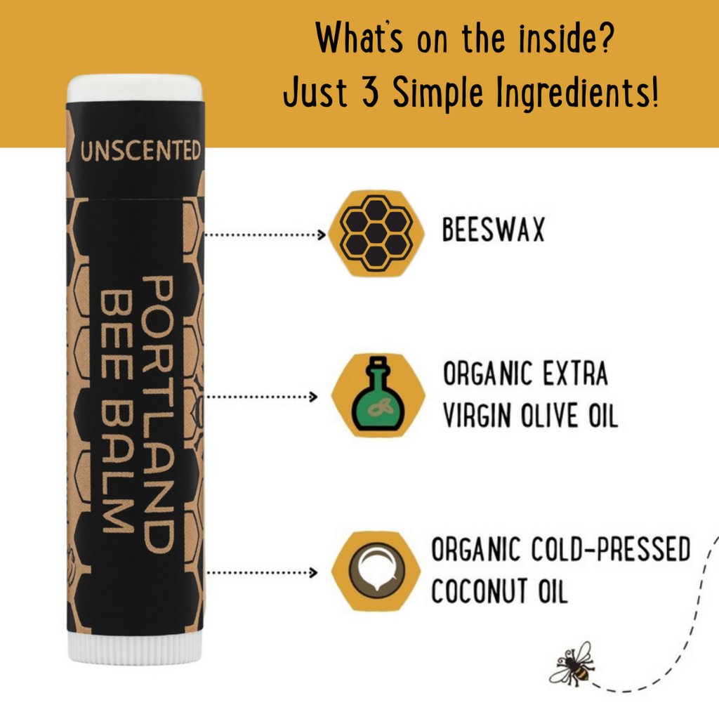 Unscented Beeswax Lip Balm Display