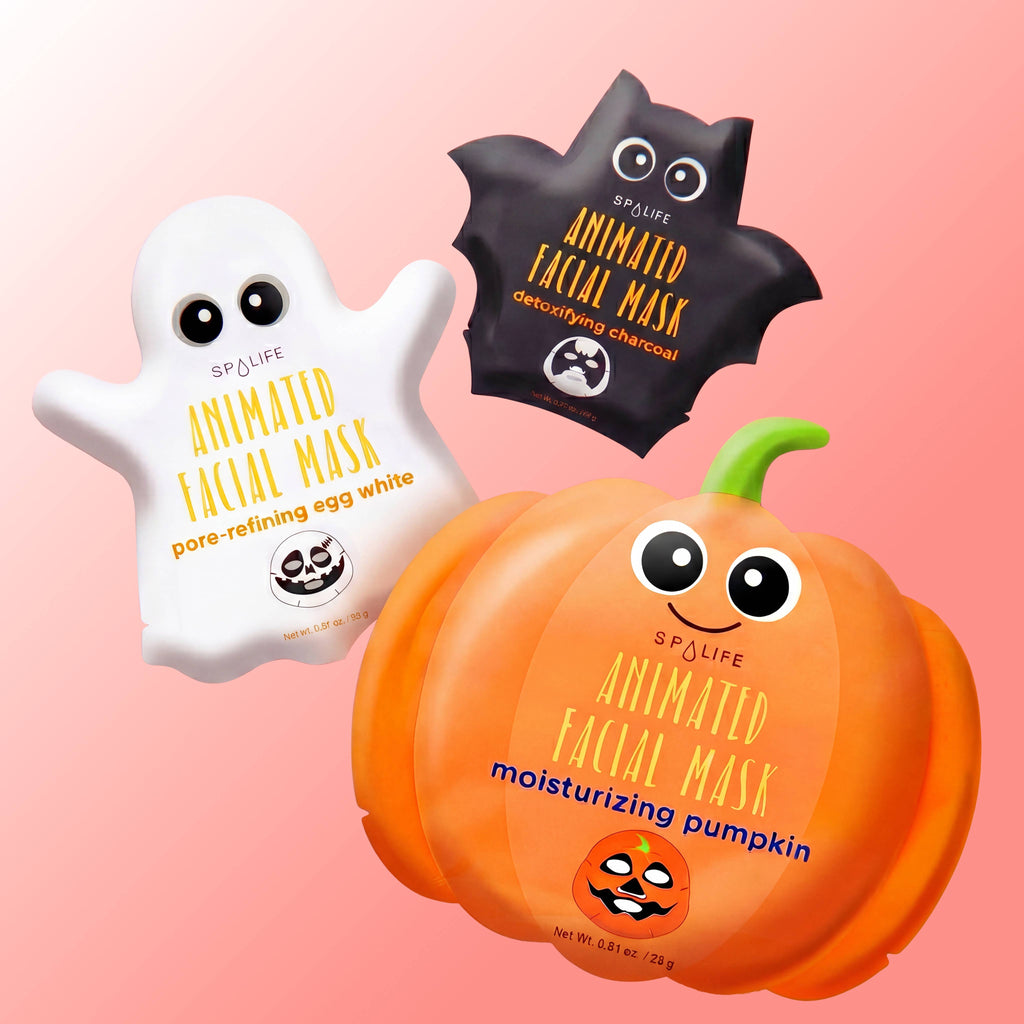 Korean Skincare Halloween Sheet Masks | Pumpkin, Ghost & Bat
