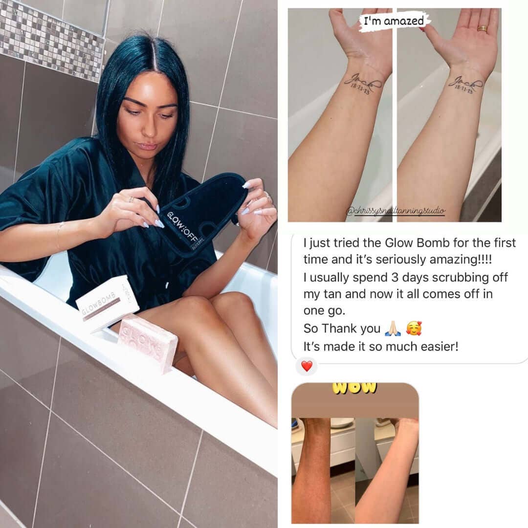 GlowBomb - Fake Tan Removing BATH BOMB