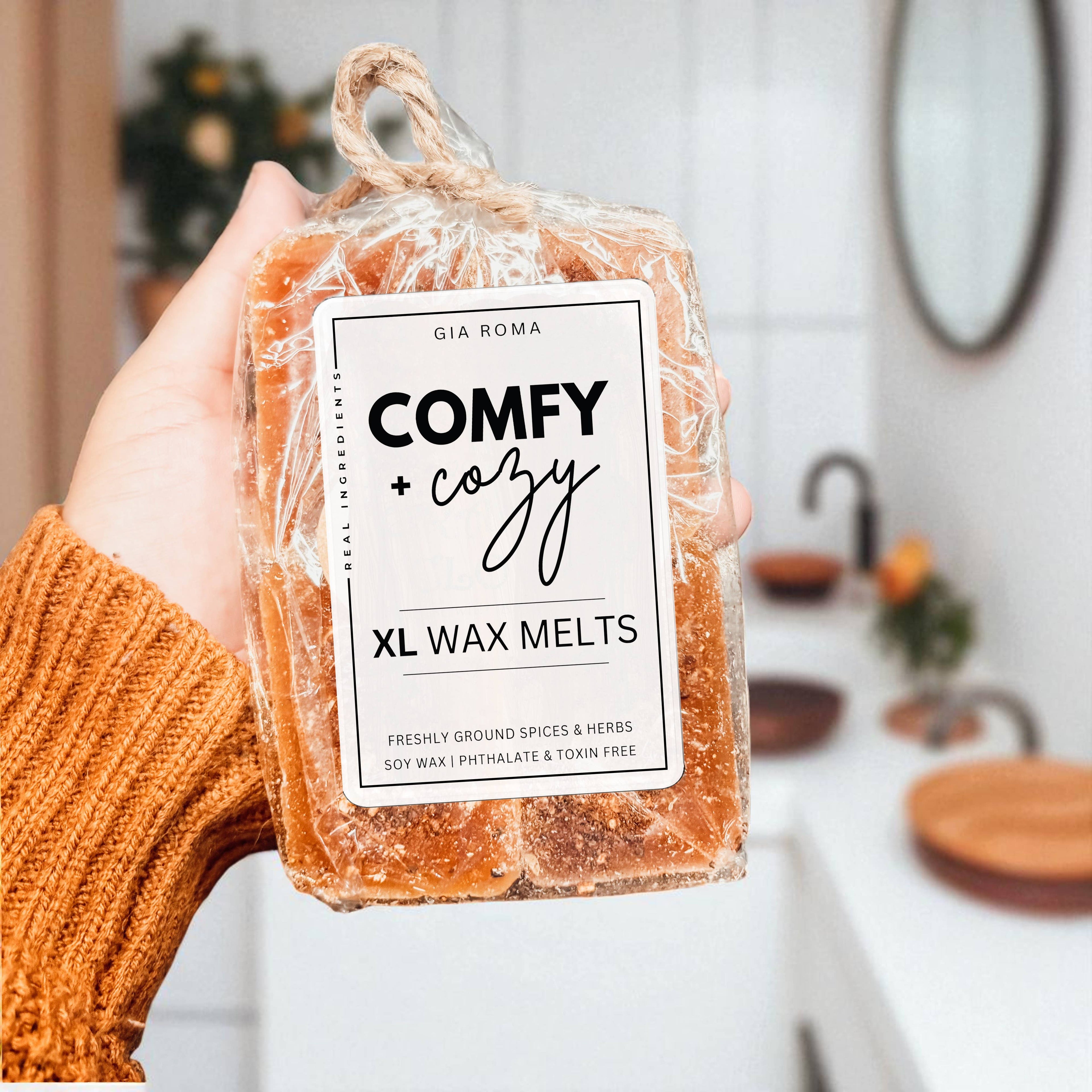 Fall & Winter Home Fragrances, Comfy Cozy XL Wax Melt Unique