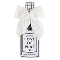 Wine Bottle Bow - White
