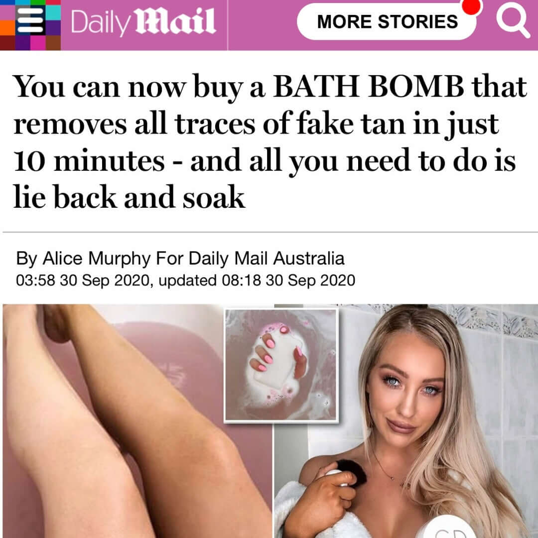 GlowBomb - Fake Tan Removing BATH BOMB
