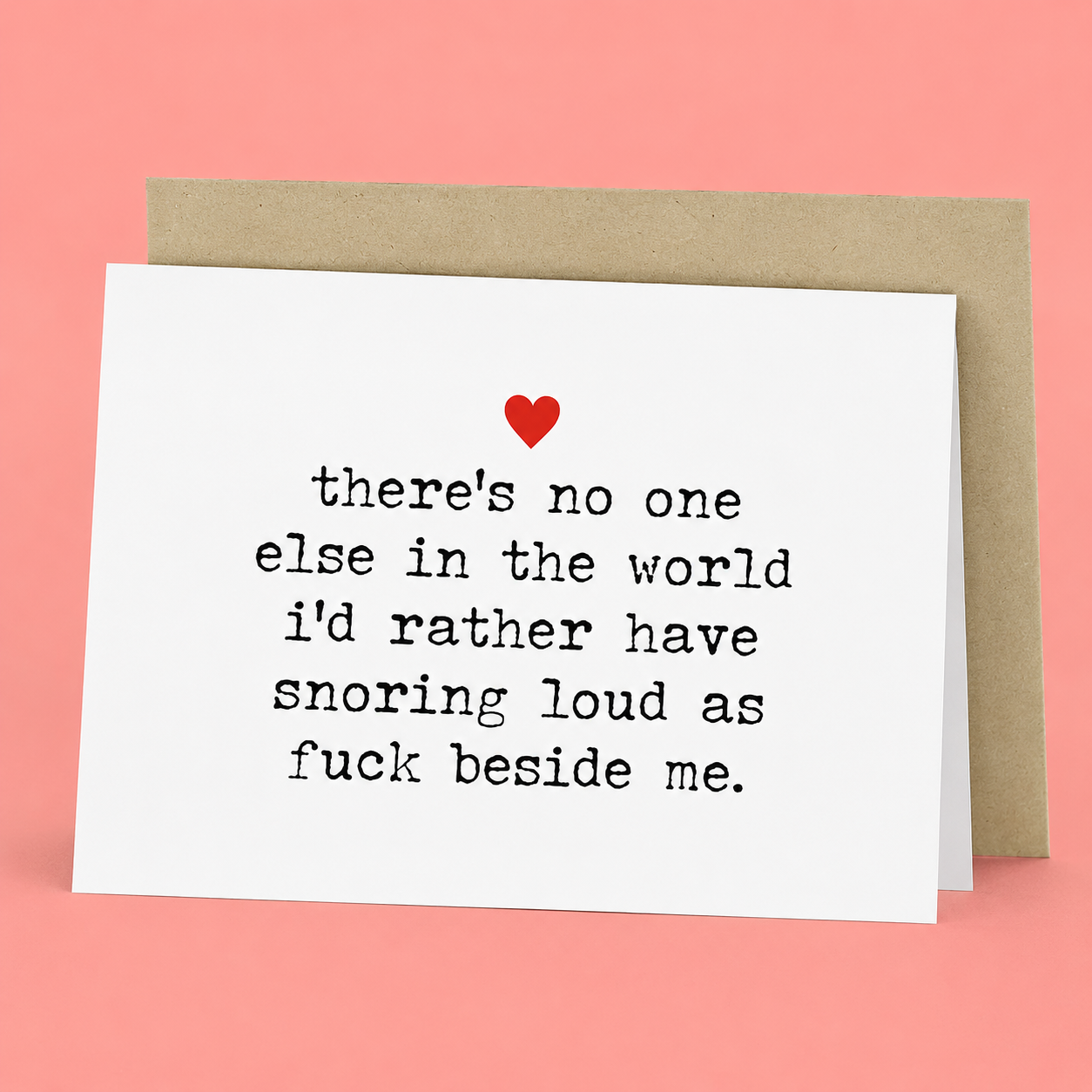 Snoring Loud As Fuck Heart  - Funny Valentine’s Day Cards