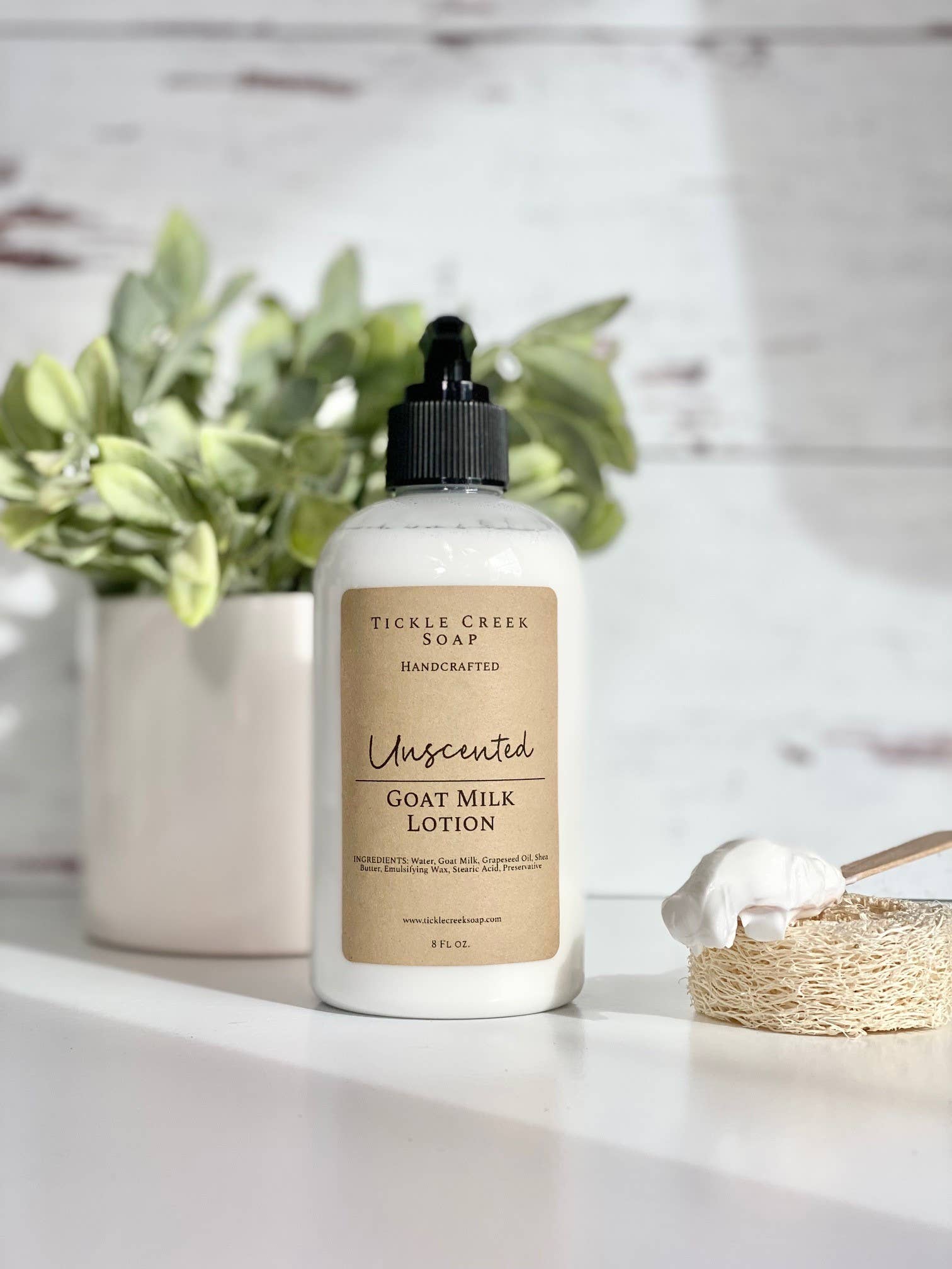 Goat Milk Lotion – Lightweight, Non-Greasy Pump
