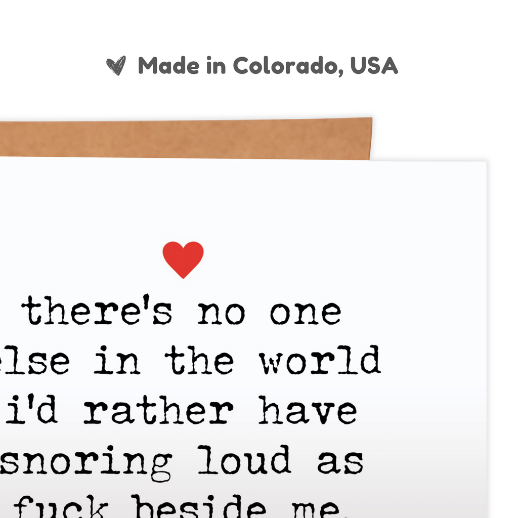 Snoring Loud As Fuck Heart  - Funny Valentine’s Day Cards