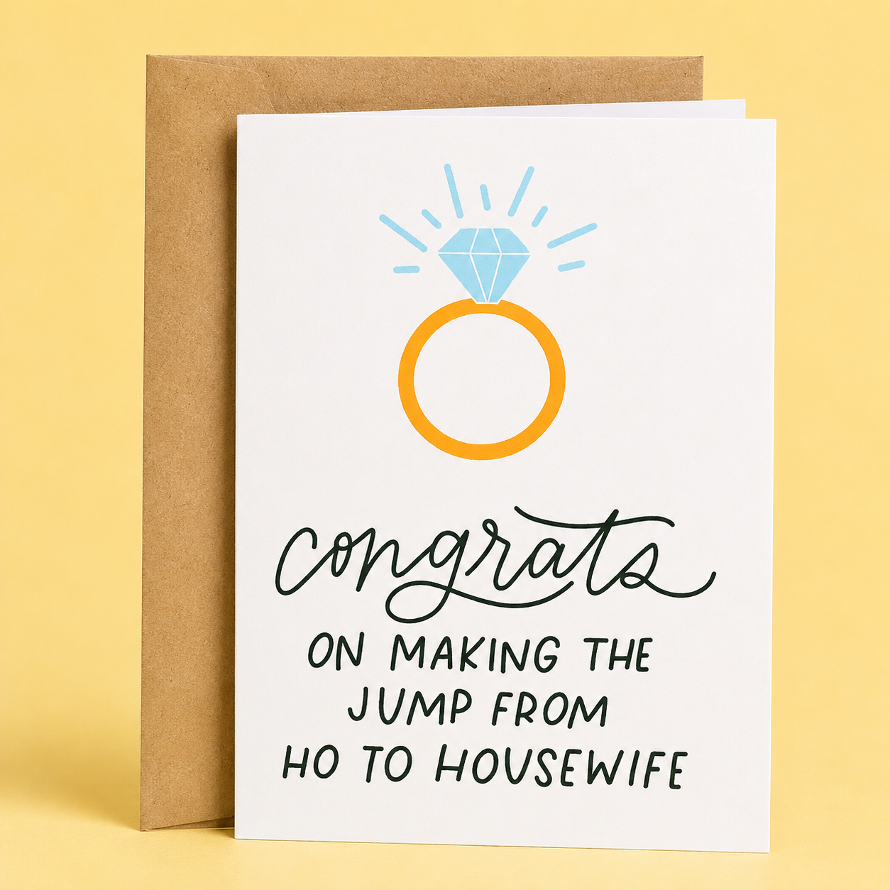 Ho To Housewife | Funny Wedding Card
