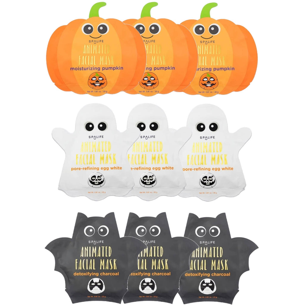 Korean Skincare Halloween Sheet Masks | Pumpkin, Ghost & Bat