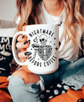 Halloween Nightmare before Coffee Skeleton 15 oz Mug