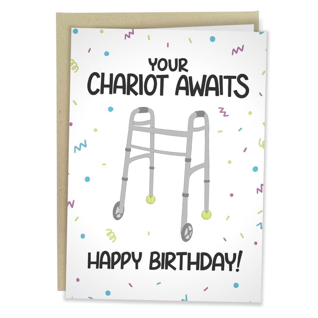 Your Chariot Awaits | Funny Birthday Card