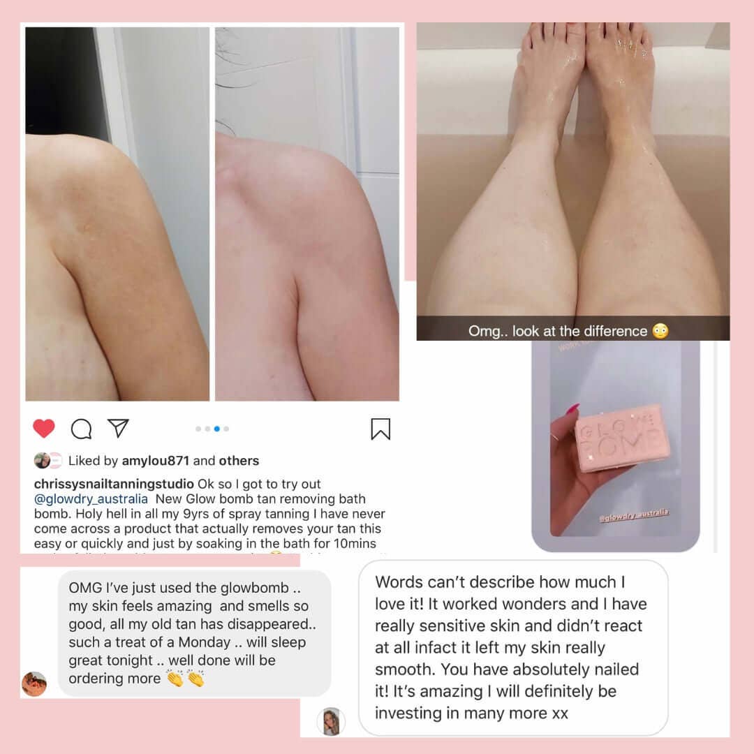 GlowBomb - Fake Tan Removing BATH BOMB