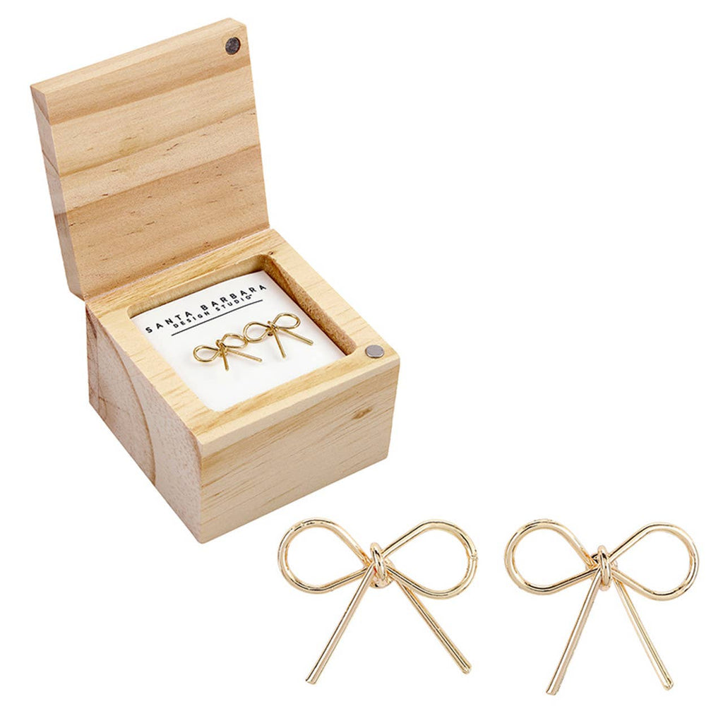 Treasure Box Bow Earring - Beautiful Things